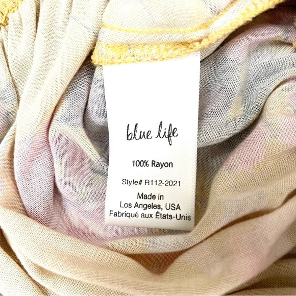 Blue Life Ballerina Romper Yellow Floral Medium - Picture 14 of 16